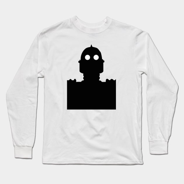 Minimalist Iron Giant Long Sleeve T-Shirt by PWCreate